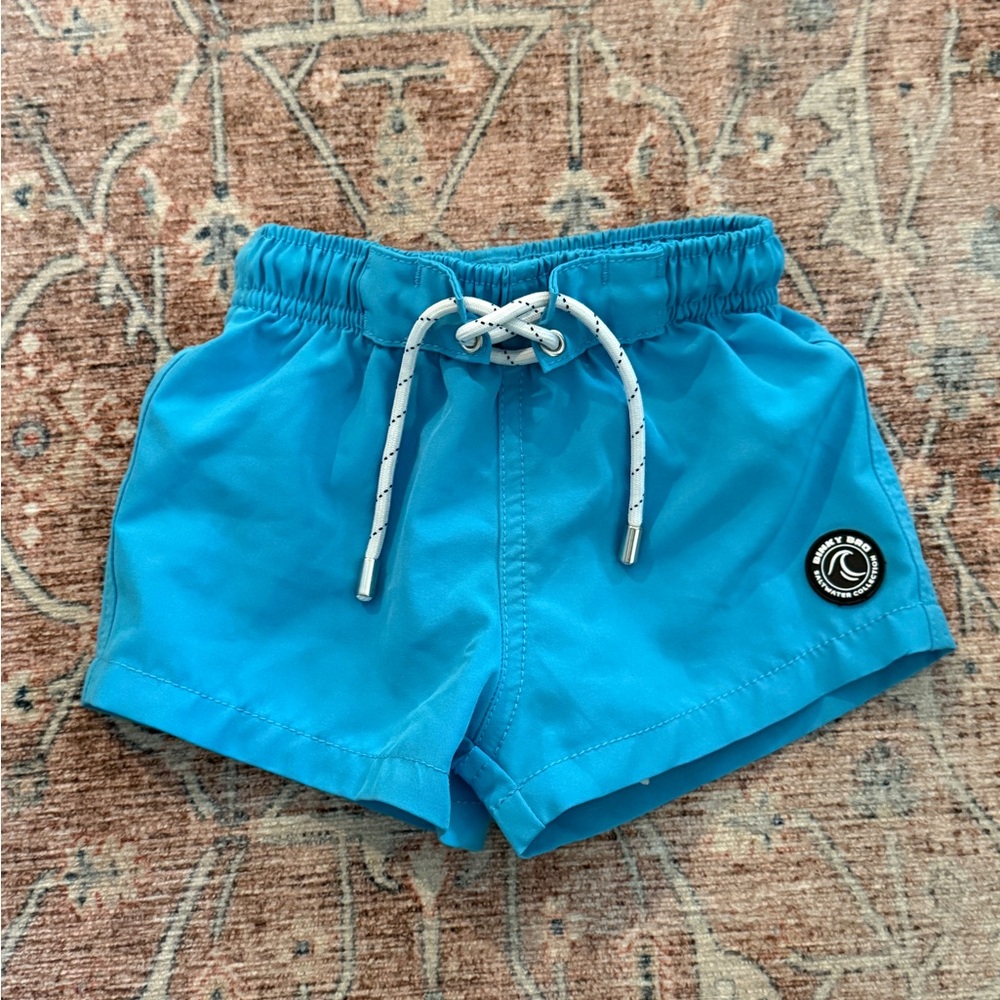 Binkybro swim shorts size 6m (fit like 6-12 for us) vguc